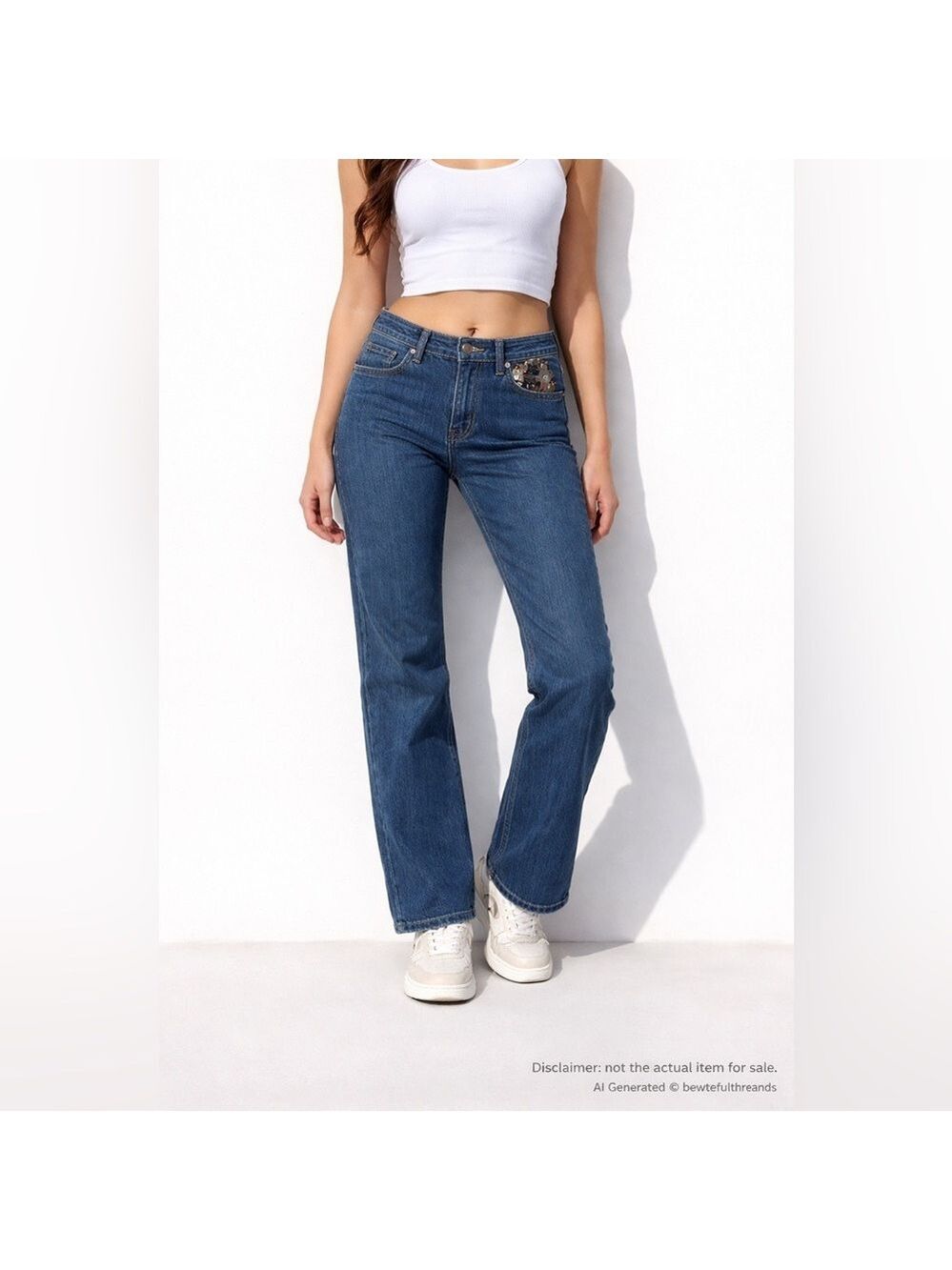 Miss Cocoa Junior 13/14 Blue Stretch Jeans Fits Women’s M Y2K